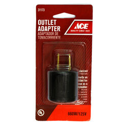 Ace Polarized 1 outlets Outlet To Keyless Socket 1 pk