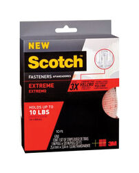 3M Scotch Medium Foam Hook and Loop Fastener 10 in. L 2 pk