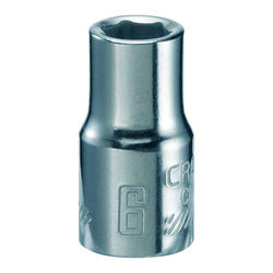 Craftsman 6 mm S X 1/4 in. drive S Metric 6 Point Standard Shallow Socket 1 pc