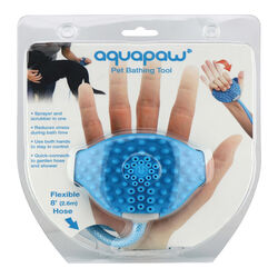 Aquapaw Blue All Pets Bathing Tool 1 pk