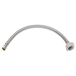 Ace 3/8 in. Compression T X 7/8 in. D Ballcock 12 in. Stainless Steel Toilet Supply Line