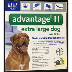 Bayer Advantage II Liquid Dog Flea Drops 0.54 oz