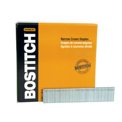 Bostitch 7/32 in. W X 1 in. L 18 Ga. Narrow Crown Staples 5000 pk