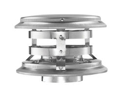 DuraVent 3 in. D Galvanized/Stainless Steel Twist Lock Termination Cap