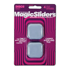 Magic Sliders Gray Plastic Floor Slide 4 pk