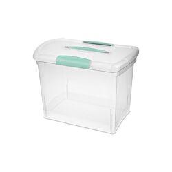 Sterilite Nesting ShowOffs 11.5 in. H X 9.75 in. W X 15.25 in. D Stackable Storage Box
