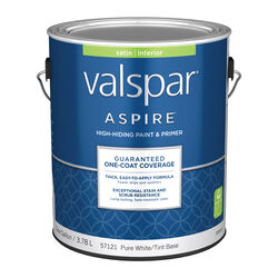 Valspar Aspire Satin Tintable Tint Base Paint and Primer Interior 1 gal