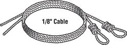 Prime-Line 5.75 in. W X 12 ft. L X 1/8 in. D Carbon Steel Extension Cables