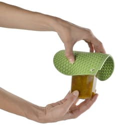 Charles Viancin Honeycomb Bamboo Green Silicone Pot Holder