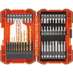 Black and Decker Multi S Drilling and Screwdriving Set Heat-Treated Steel 46 pc