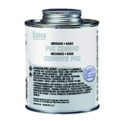 Oatey Gray Cement For PVC 8 oz