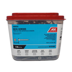 Ace No. 6 S X 2 in. L Square Bugle Head Deck Screws 5 lb 945 pk