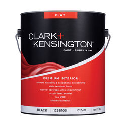 Clark+Kensington Flat Black Premium Paint Interior 1 gal