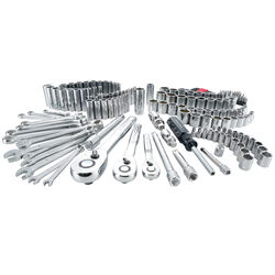 Craftsman 1/4, 3/8 and 1/2 in. drive S Metric and SAE 6 and 12 Point Mechanic's Tool Set 189 pc