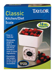 Taylor White Analog Food Scale 1 lb