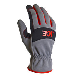 Ace Men's Indoor/Outdoor Utility Work Gloves Black and Gray M 1