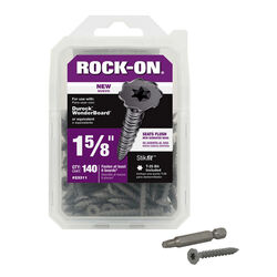 Rock-On No. 9 S X 1-5/8 in. L Star Flat Head Cement Board Screws 140 pk
