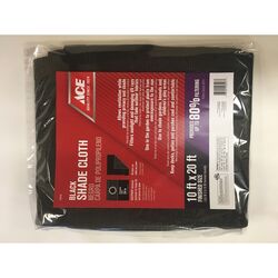 Ace 20 ft. W X 10 ft. L Heavy Duty Polyethylene Shade Cloth Black