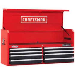 Craftsman 52 in. 8 drawer Steel Top Tool Chest 24.5 in. H X 16 in. D