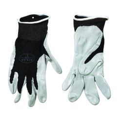 Atlas Unisex Indoor/Outdoor Dipped Gloves Black/Gray S 1 pair