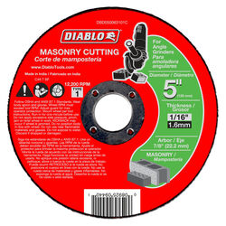 Diablo 5 in. D X 7/8 in. S Aluminum Oxide Masonry Cut-Off Disc 1 pk