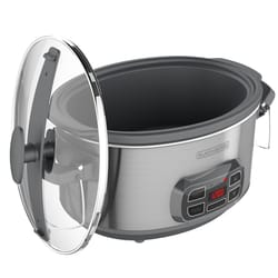 Black and Decker 7 qt Silver Stoneware Slow Cooker