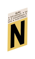 Hy-Ko 1-1/2 in. Black Aluminum Self-Adhesive Letter No 1 pc