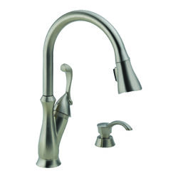 Delta Arabella One Handle Stainless Steel Pull Out Kitchen Faucet