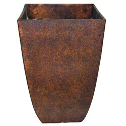 Southern Patio 10.5 in. W Resin Umber Planter Brown