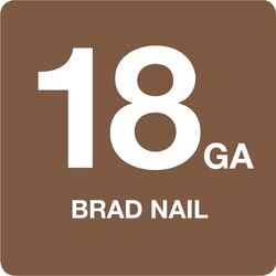 Grip-Rite 1 in. 18 Ga. Straight Strip Brad Nails Smooth Shank 1000 pk