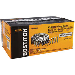 Bostitch 1-3/4 in. 14 Ga. Straight Coil Roofing Nails 15 deg Smooth Shank 7200 pk