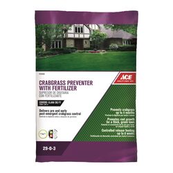 Ace 29-0-3 Crabgrass Preventer Lawn Fertilizer For All Grasses 15000 sq ft 42.18 cu in