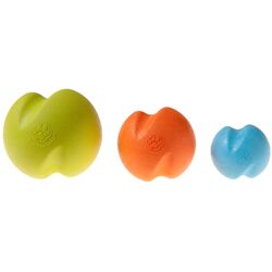 West Paw Zogoflex Blue Jive Ball Synthetic Rubber Dog Toy Medium
