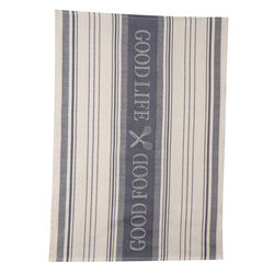 Kay Dee Cooks Kitchen Graphite Cotton Woven Jacquard Tea Towel 1 pk