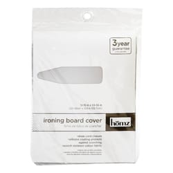 Homz 15 in. W X 54 in. L Cotton Brown Ironing Board Cover