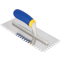 QEP 4.5 in. W X 11 in. L Steel Square Notch Trowel 1 pk