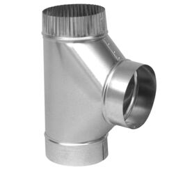 Imperial 4 in. S X 4 in. S X 4 in. S Galvanized Steel Furnace Pipe Tee