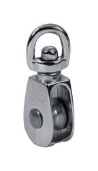 Baron 1/2 in. D Cadmium Plated Zinc Swivel Eye Single Eye Pulley