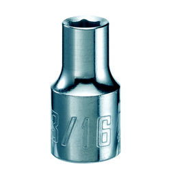 Craftsman 3/16 in. S X 1/4 in. drive S SAE 6 Point Standard Shallow Socket 1 pc