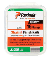 Paslode 2-1/2 in. 16 Ga. Straight Strip Finish Nails Smooth Shank 2,000 pk