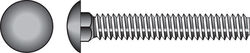 Hillman 1/4 in. P X 2-1/2 in. L Hot Dipped Galvanized Steel Carriage Bolt 100 pk