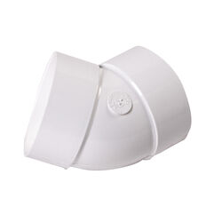 NDS Schedule 35 4 in. Hub T X 4 in. D Hub PVC Elbow