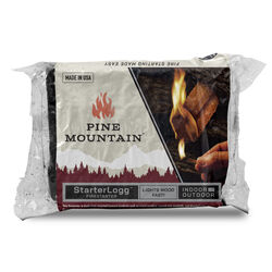 Pine Mountain Starter Logg Pine Sawdust Fire Starter 4 pk