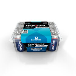 Rayovac D Alkaline Batteries 12 pk Clamshell