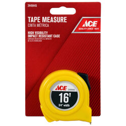 Ace 16 ft. L X 0.75 in. W High Visibility Tape Measure 1 pk