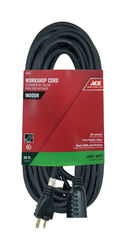 Ace Indoor 50 ft. L Black Extension Cord 16/3 SJO