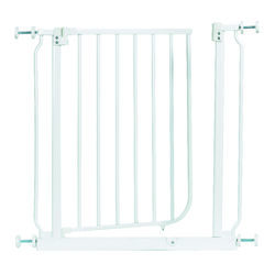 North States White 29 in. H X 28-38.5 in. W Metal Child Safety Gate