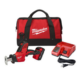 Milwaukee M18 HACKZALL 18 V Cordless Brushed One-Handed Reciprocating Saw Kit (Battery &amp; Charger)