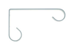 Panacea White Metal Plant Hook