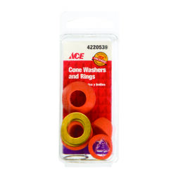 Ace Assorted in. D Rubber Washers and Rings 4 pk